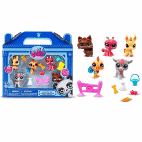 Çocuk 1005103 Littlest Pet Shop Minişler 5'li Figür Seti S1 Çiftlik Temalı -Sunman