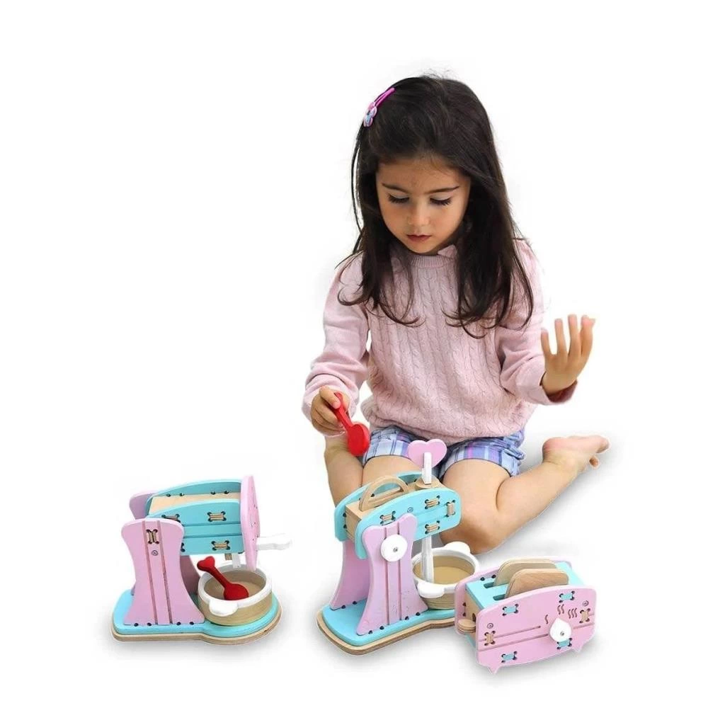 Çocuk 1007 Ahşap Mutfak Gereçleri Seti - Lulubere Oyuncak - Görsel 2