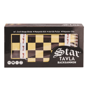Çocuk 1021798 Star Antik Ceviz Tavla Takımı -Star Oyun Aletleri