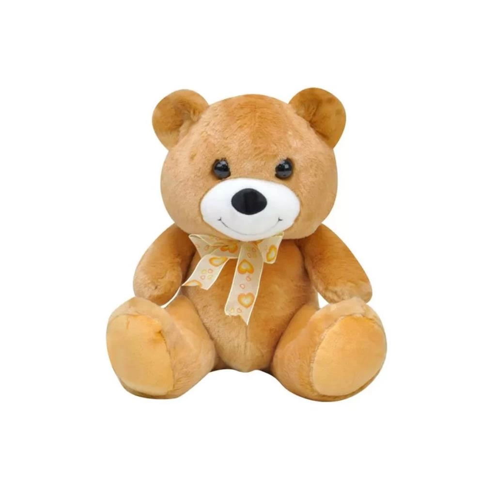 Eğitici Göbekli Ayı 28 cm Kahverengi Yaratıcı ve Yumuşacık Bebek Oyuncağı