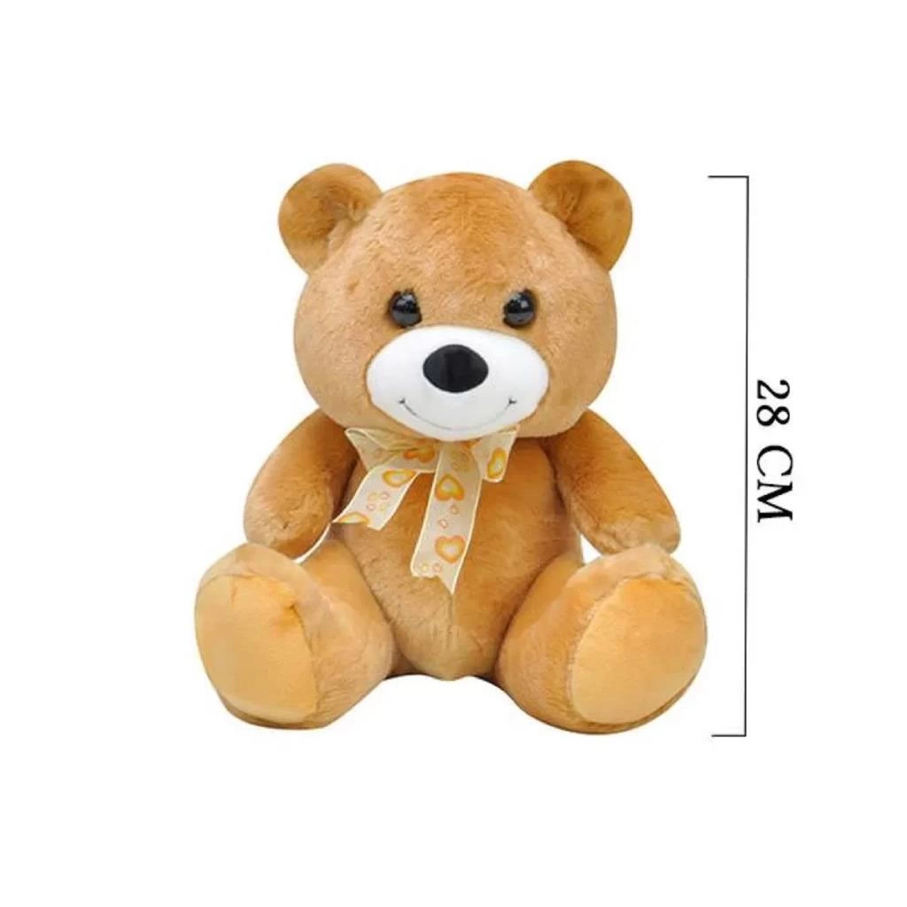 Eğitici Göbekli Ayı 28 cm Kahverengi Yaratıcı ve Yumuşacık Bebek Oyuncağı - Görsel 2