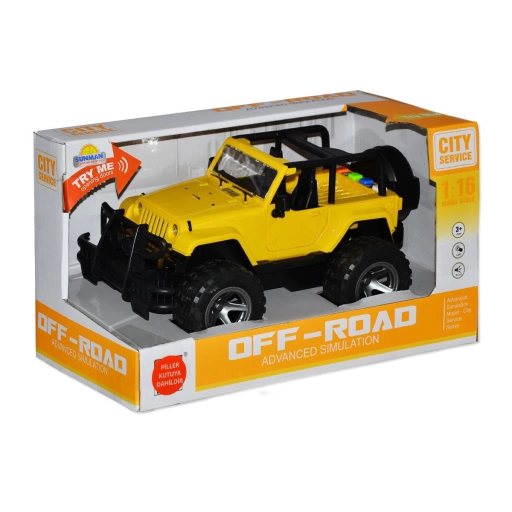Çocuk 10390 1:16 Sesli ve Işıklı Jeep - Görsel 2