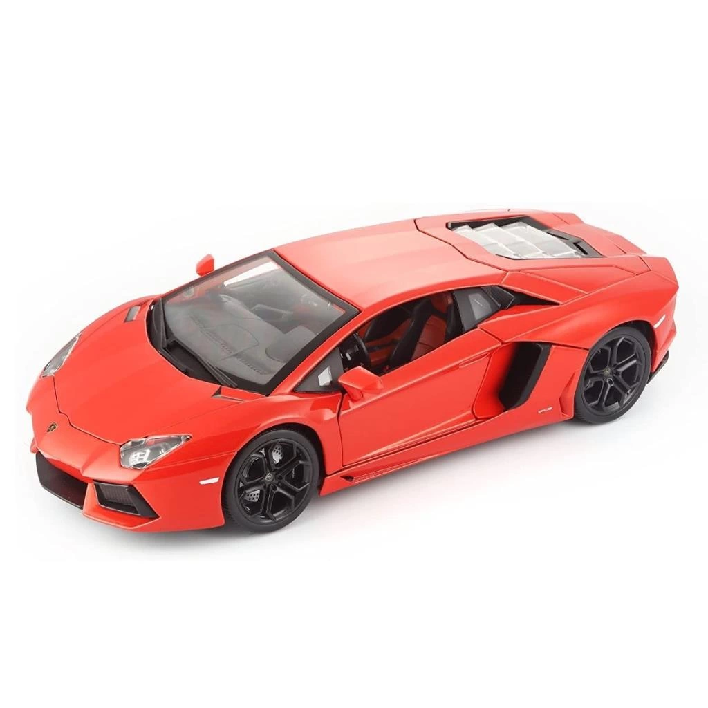 Burago 1:18 Lamborghini Aventador LP700-4 Turuncu Model Araba – Lüks Spor Araba Modeli - Görsel 2