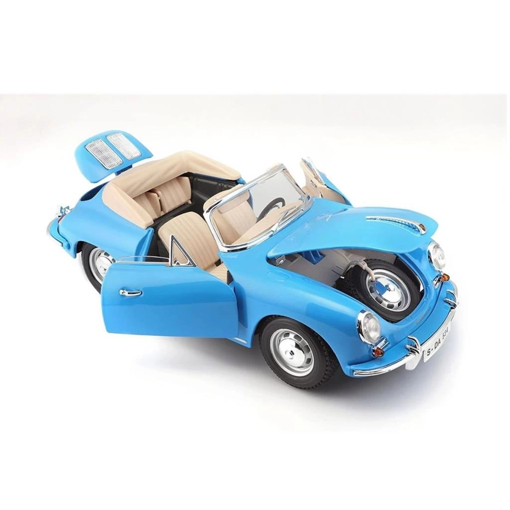 Burago 1:18 Porsche 356B Cabriolet 1961 Model Araba – Klasik ve Şık Koleksiyon Aracı - Görsel 3