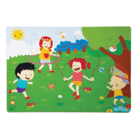 Çocuk 1276-CS Chiva, İlkbahar Ahşap Yer Puzzle
