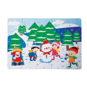 Çocuk 1278-CS Chiva, Kış Ahşap Yer Puzzle