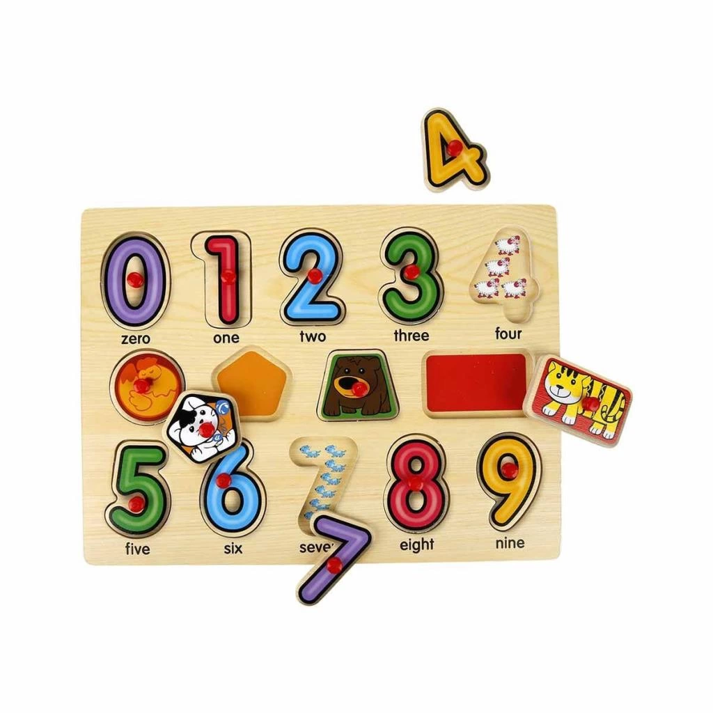 Çocuk Eğitici Oyuncak 130444 Ahşap Raptiyeli Puzzle Saat - Görsel 2