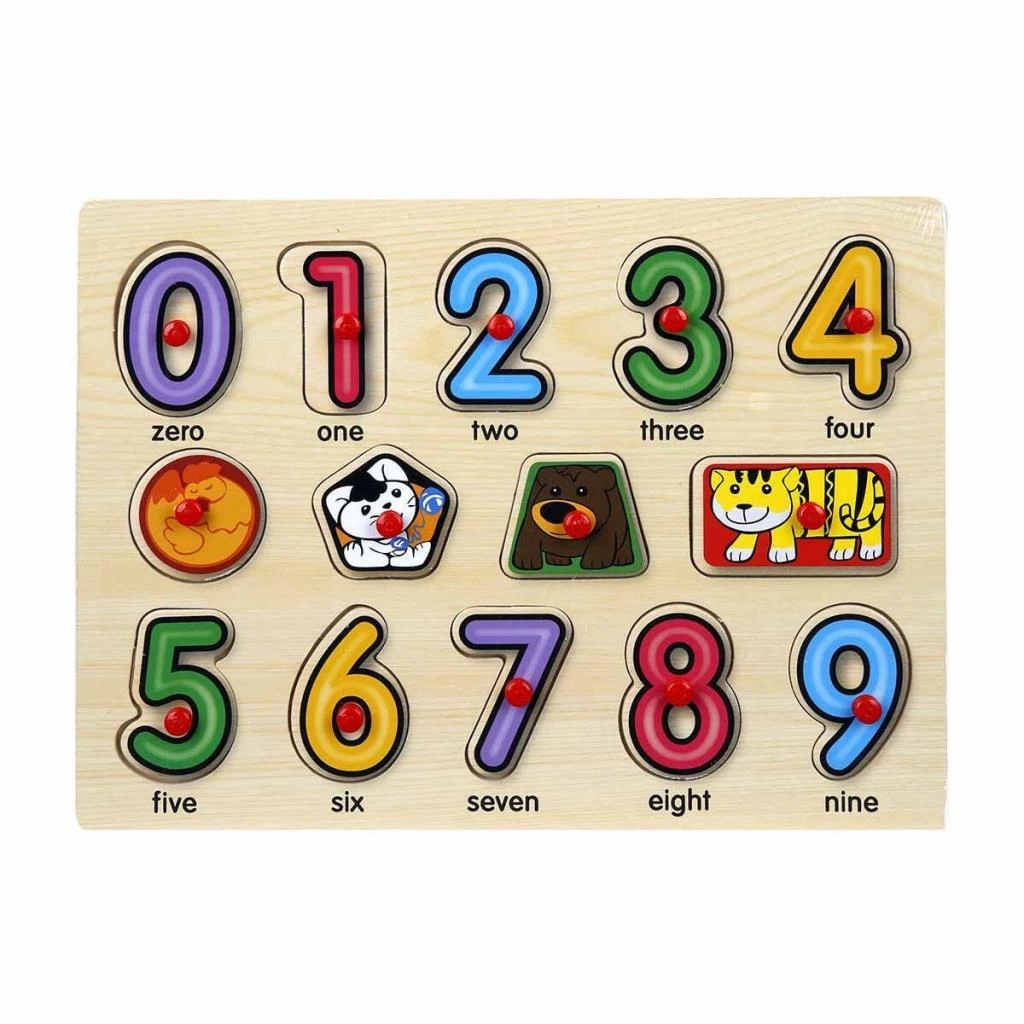 Çocuk Eğitici Oyuncak 130444 Ahşap Raptiyeli Puzzle Saat - Görsel 3