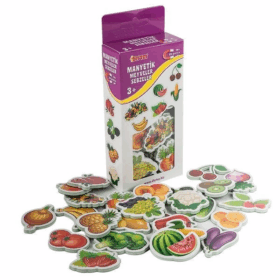Çocuk 1307 DıyToy, Manyetik Meyveler - Sebzeler / +3 yaş