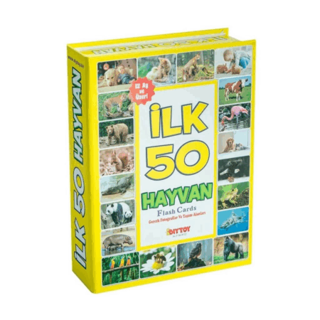 Çocuk 1352FlashCardsİlk50Hayvan-Dıytoy