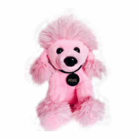 Çocuk 1435 Püskül Köpek 30 cm Pembe -Selay Oyuncak
