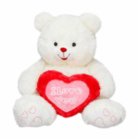 Çocuk Yumuşacık ve Dev! 70 cm Oturan Kalpli Peluş Ayı