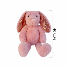 Yaratıcı Nordik Peluş Tavşan 40 cm Pembe Eğlenceli Peluş Tavşan