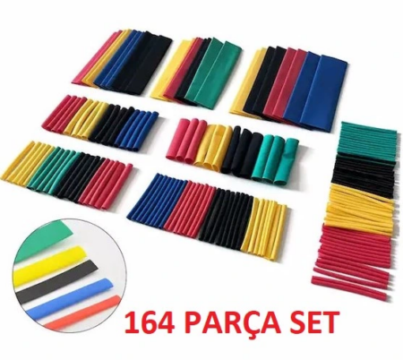 Eğitici Oyuncak 164 Parça Set Isıyla Daralan Makaron Kablo Koruyucu Kılıf