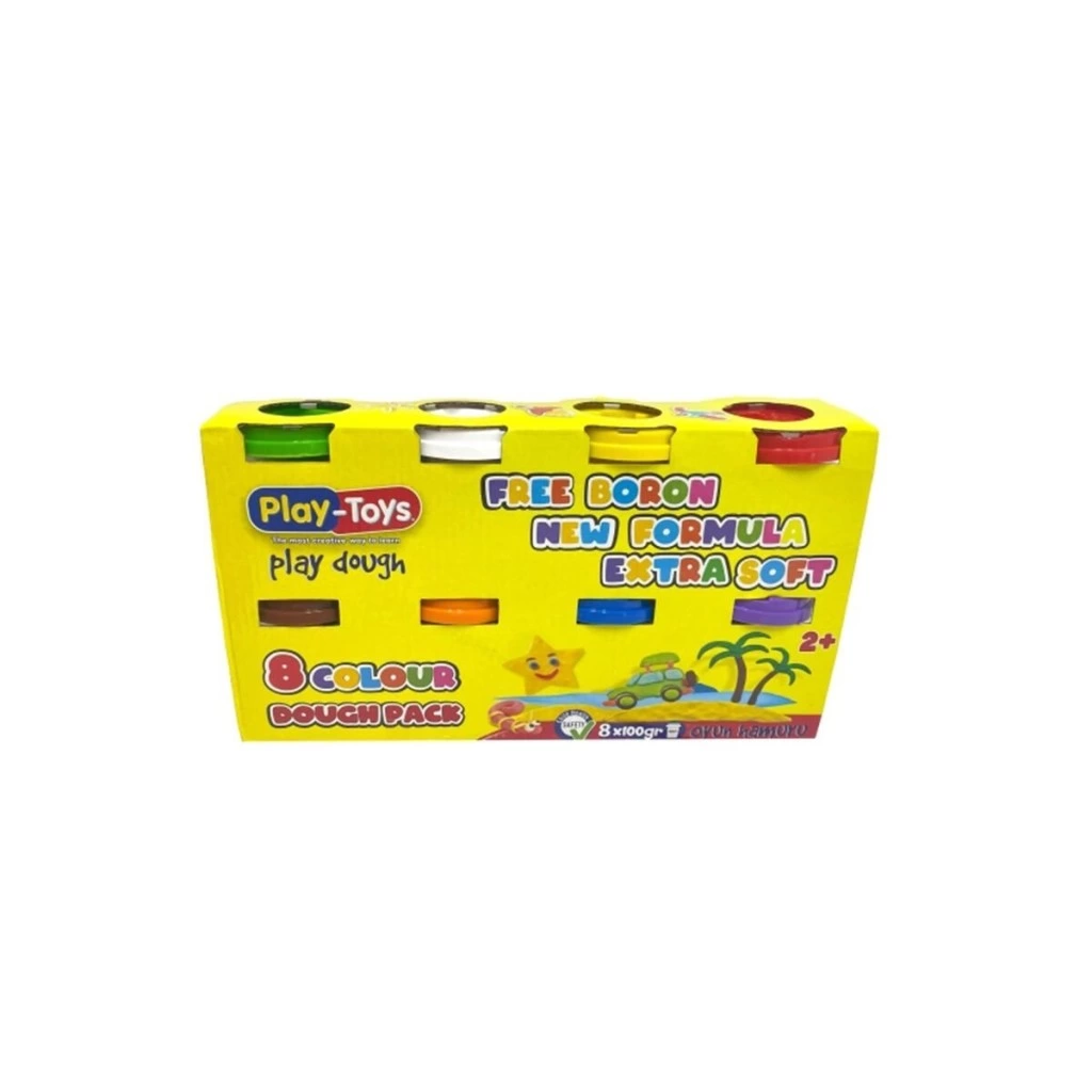 Eğitici Çocuk 1727 PLAY-TOYS 8X100 GR OYUN HAMURU