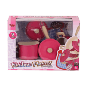 Emaye Tencere Seti 8 Parça Çocuklar İçin Sağlıklı Mutfak Seti