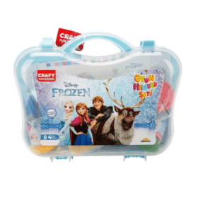 Çocuk 1877 Crafy Frozen Çantalı Oyun Hamuru Seti 200 g 20 Parça