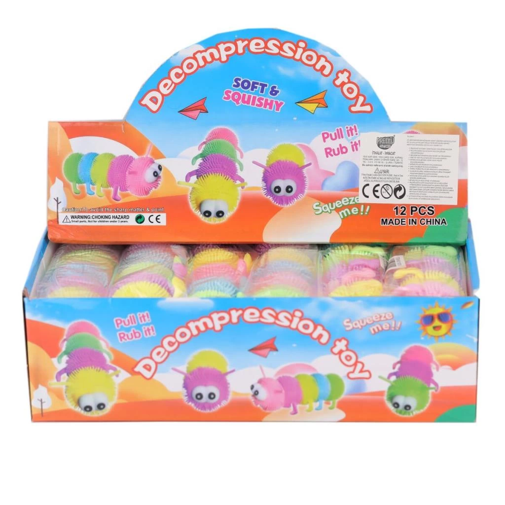 Eğitici Oyuncak 1975-1 DİKENLİ IŞIKLI RENKLİ ELASTİK BÖCEK - Görsel 2