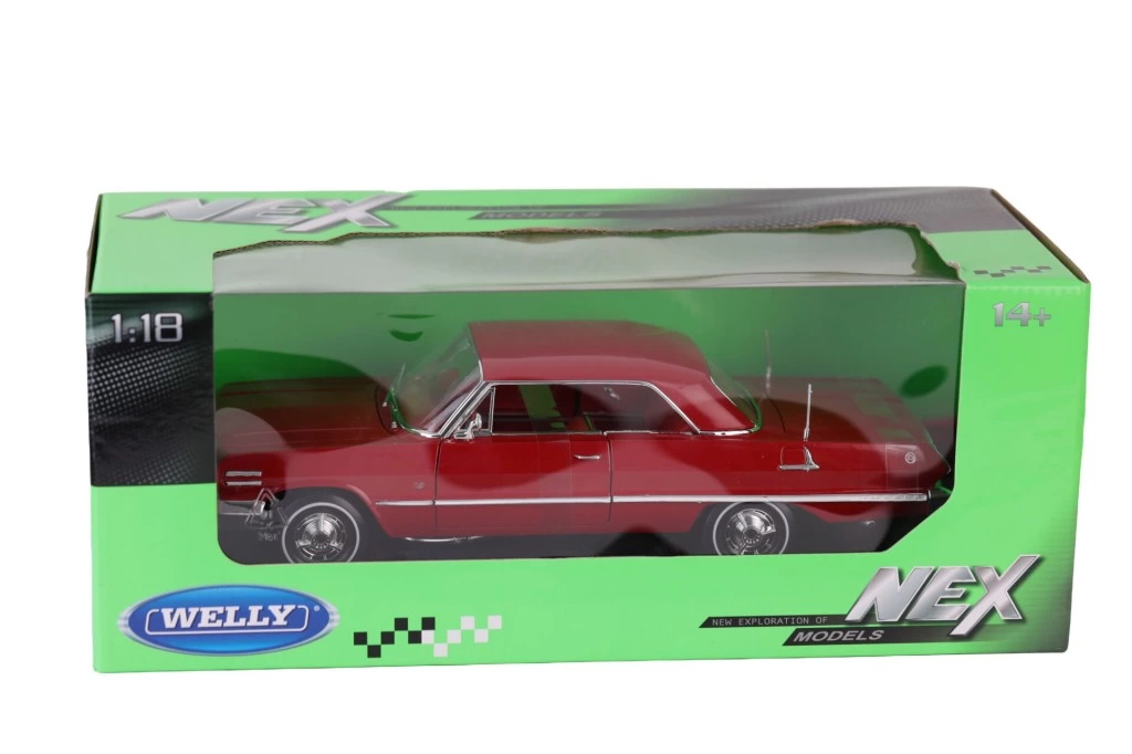 Eğitici Çocuk 19865 WELLY 1 18 1963 CHEVROLET IMPALA HA - Görsel 2
