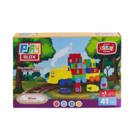 2403 Playbox Tren Blok Seti 41 Parça -Asya Oyuncak