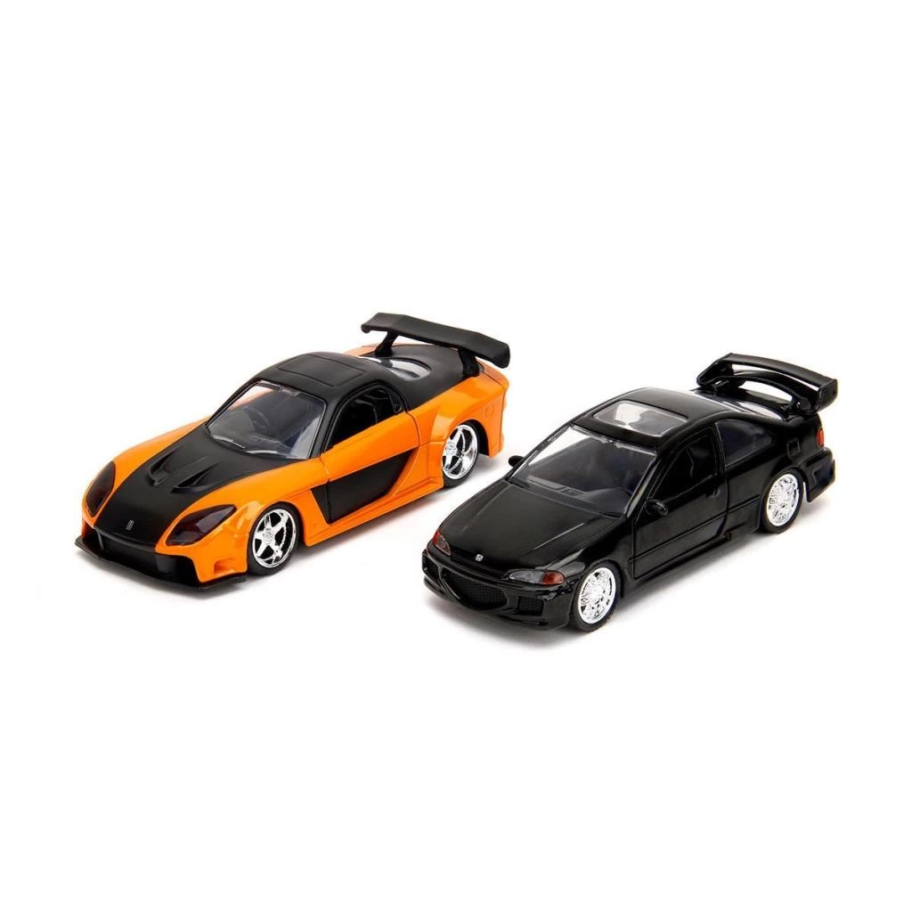 Fast Furious Twin Pack 1:32 Jada Diecast Metal Araba Seti - Görsel 3