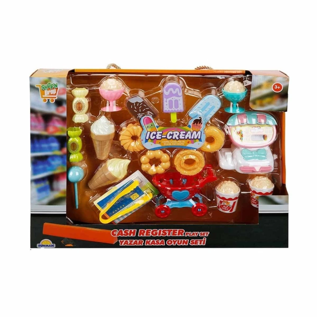 Eğitici Oyuncak 2570 Mini Yazar Kasalı Alışveriş Seti -Sunman - Görsel 3