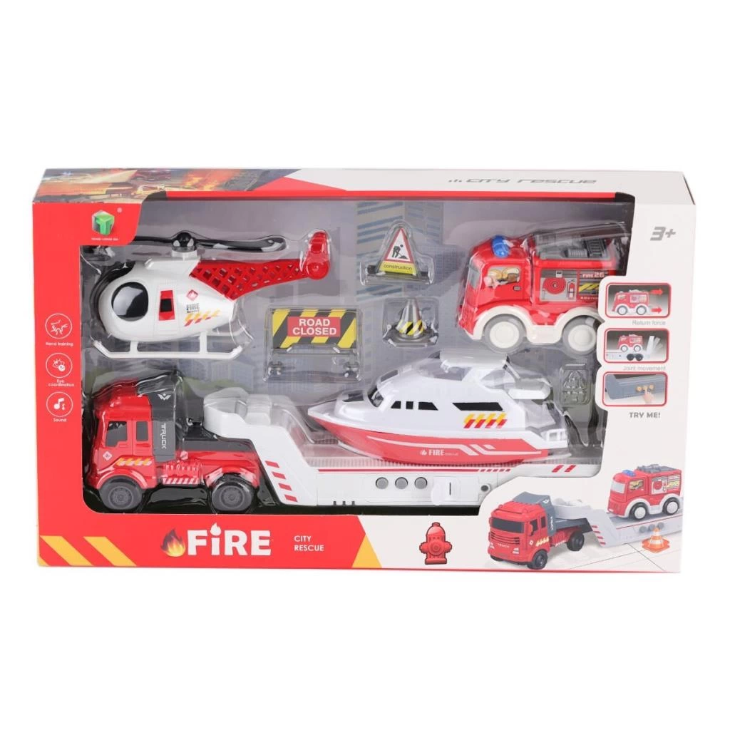 Eğitici Oyuncak 2632-3 Kutulu 4 Araçlı Tır Seti - Görsel 3