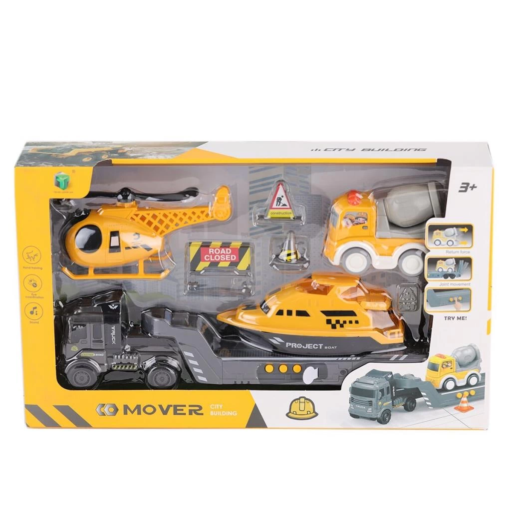 Eğitici Oyuncak 2632-3 Kutulu 4 Araçlı Tır Seti - Görsel 5