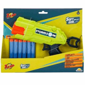 Çocuk 2712 Zapp 6 Mermili Sünger Dart Atan Silah -Sunman