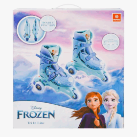 Frozen Inline 3 Teker Paten 29-32 Çocuklar İçin Eğlenceli ve Güvenli