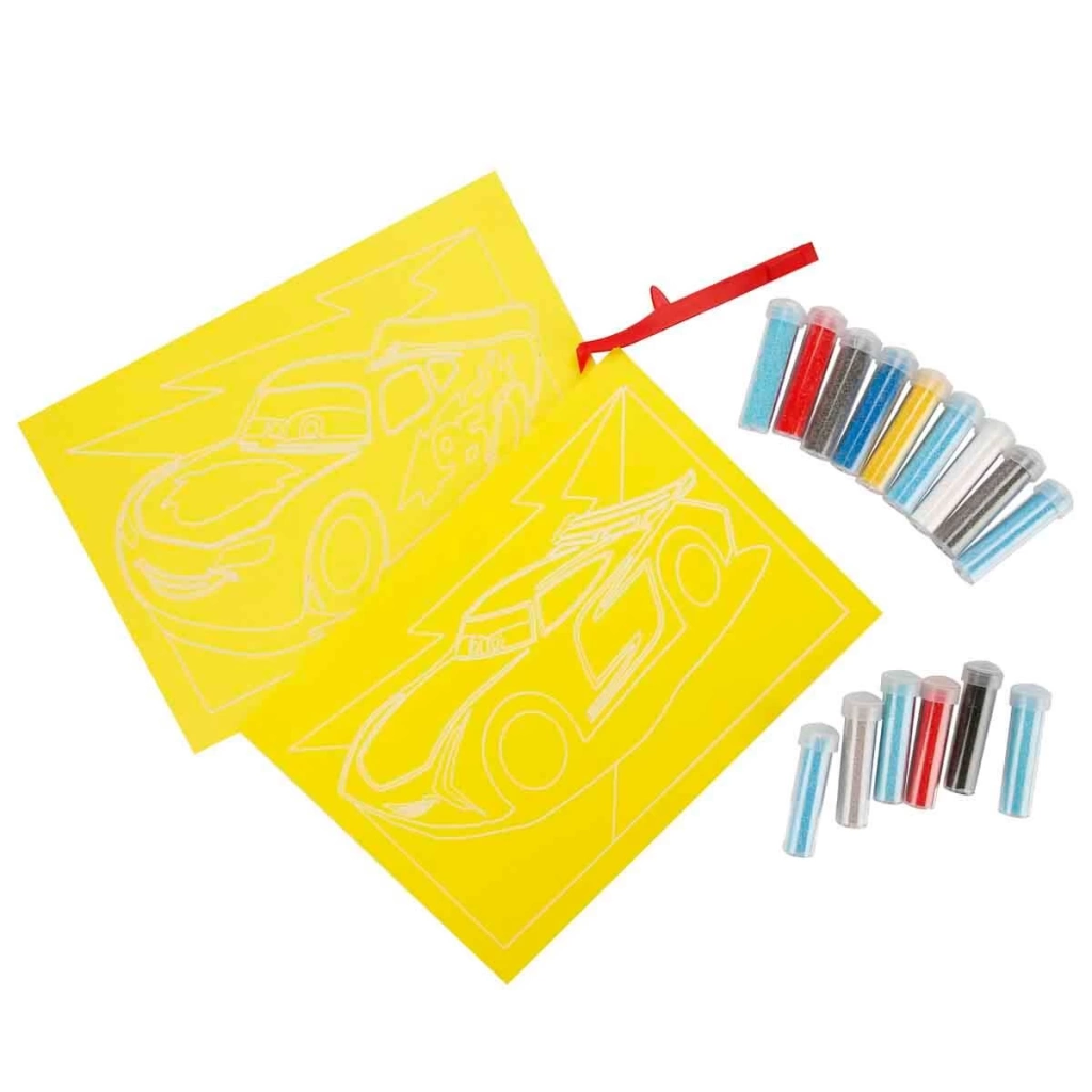 Çocuk 2in1 Disney Cars Kum Boyama Seti S00005171 - Görsel 2