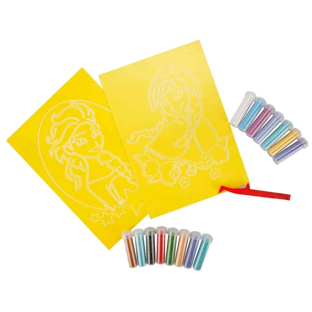 Çocuk 2in1 Disney Frozen Kum Boyama Seti DS 31 - Görsel 2