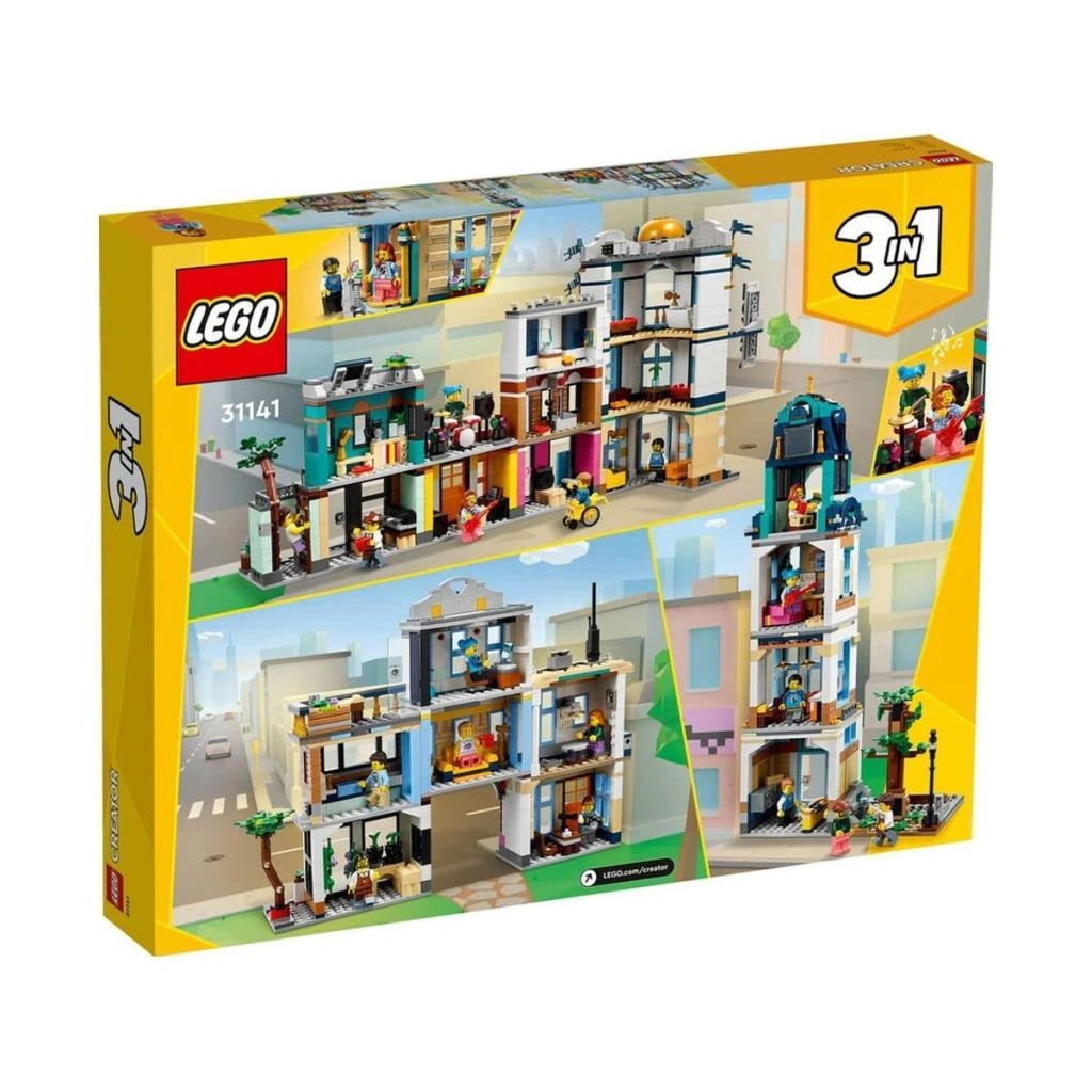 31141 Lego Creator 3ü1 arada Ana Cadde 1459 parça +9 yaş - Görsel 4