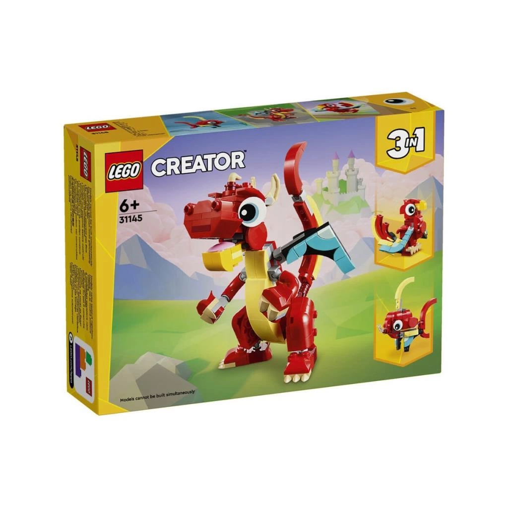 31145 ® Creator 3’ü1 arada Kırmızı Ejderha 149 parça +6 yaş