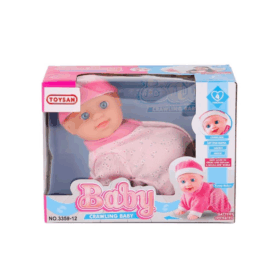 Çocuk 3359-12 Emekleyen Sesli Bebek -Toysan Oyuncak