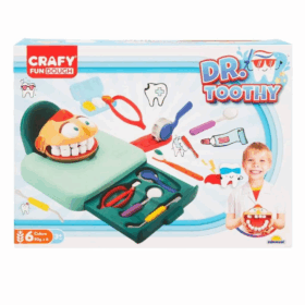 Çocuk 3455 Crafy Dr. Toothy Oyun Hamuru Seti 15 Parça -Sunman