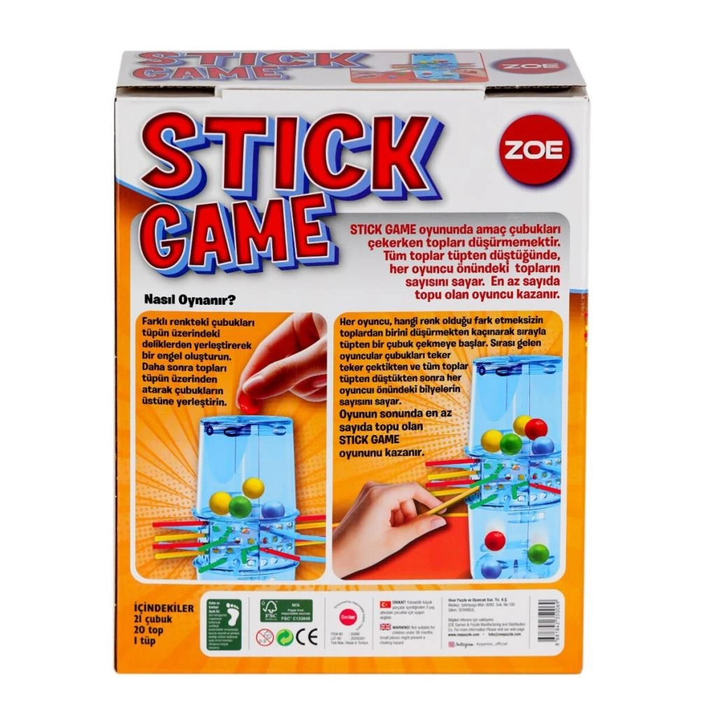 Zoe Stick Game – Motor Becerileri Geliştiren Eğitici Çocuk Oyuncağı - Görsel 2