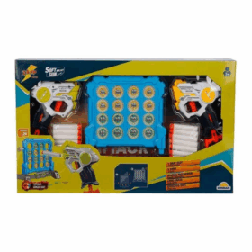 Çocuk 3574 Zapp Toys Hedef Tahtalı Sünger Dart Atan Silah Seti -Sunman