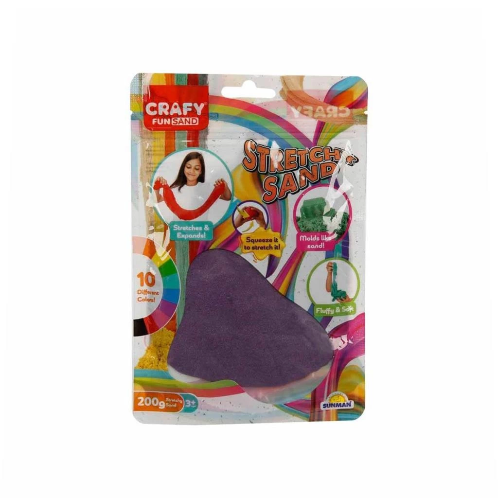 Çocuk 3603 Crafy Streç Oyun Kumu Mor 200 g -Sunman