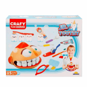 Çocuk 3617 Crafy Jr. Toothy Oyun Hamuru Seti 12 Parça
