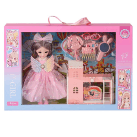 Çocuk 3688-164A Aksesuarlı Kanatlı Bebek Oyun Seti -Karsan