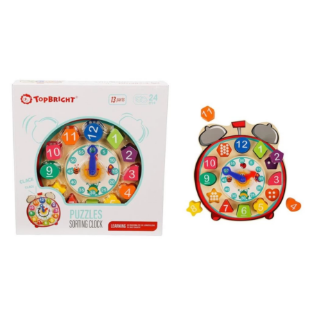 Çocuk Eğitici Oyuncak 3904 SUN-Tahta Bultak Saat