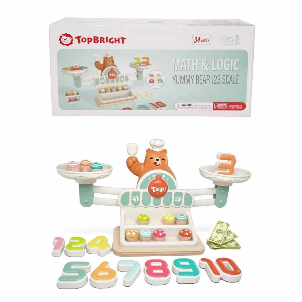 Çocuk Eğitici Oyuncak 3905 SUN-Ahşap Manyetik Terazi Alışveriş Oyunu - Görsel 2