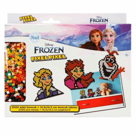 Çocuk 3in1 Disney Frozen Pixel Pixel Boncuk Aktivite ve Oyuncak Seti S00005168