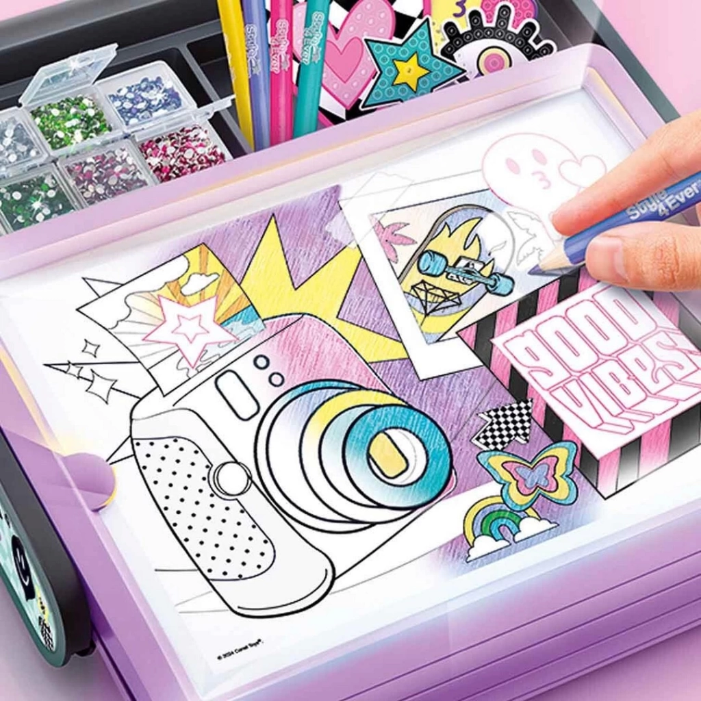 3in1 LED Işıklı Elmas Sanatı Seti Çocuklar İçin Yaratıcı Tasarım Seti - Görsel 3