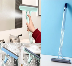 Eğitici Oyuncak 4 in 1 Spreyli Çek Çekli Camsil ve Fırça Aparatı