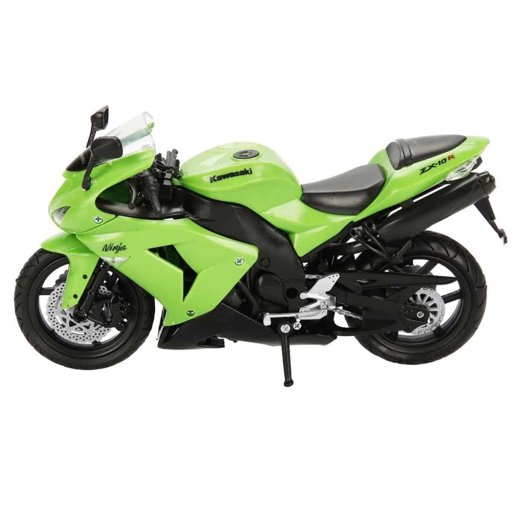 Çocuk Eğitici Oyuncak 42447 SUN-Kawasakı ZX-10R 2006 Yeşil 1:12 - Görsel 4