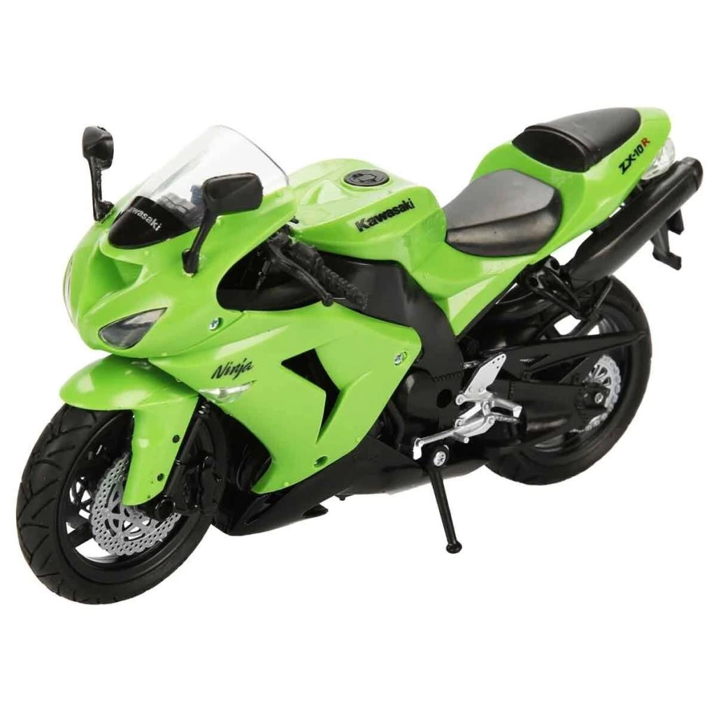 Çocuk Eğitici Oyuncak 42447 SUN-Kawasakı ZX-10R 2006 Yeşil 1:12 - Görsel 5