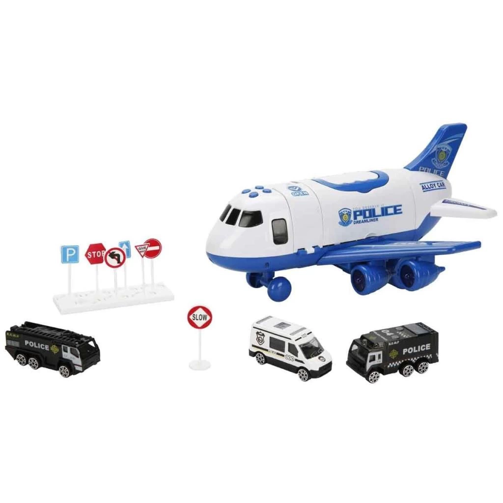 Sesli Işıklı Polis Uçağı Oyuncak ile Aksiyon Dolu Oyun - Görsel 2