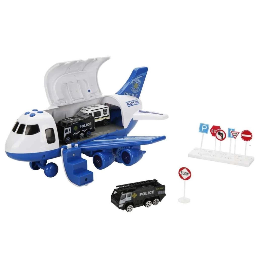 Sesli Işıklı Polis Uçağı Oyuncak ile Aksiyon Dolu Oyun - Görsel 3
